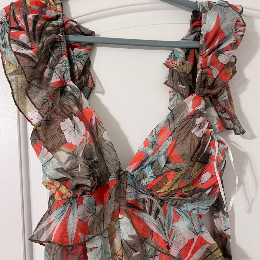 Floral Ruffle Dress - Picture 2 of 4
